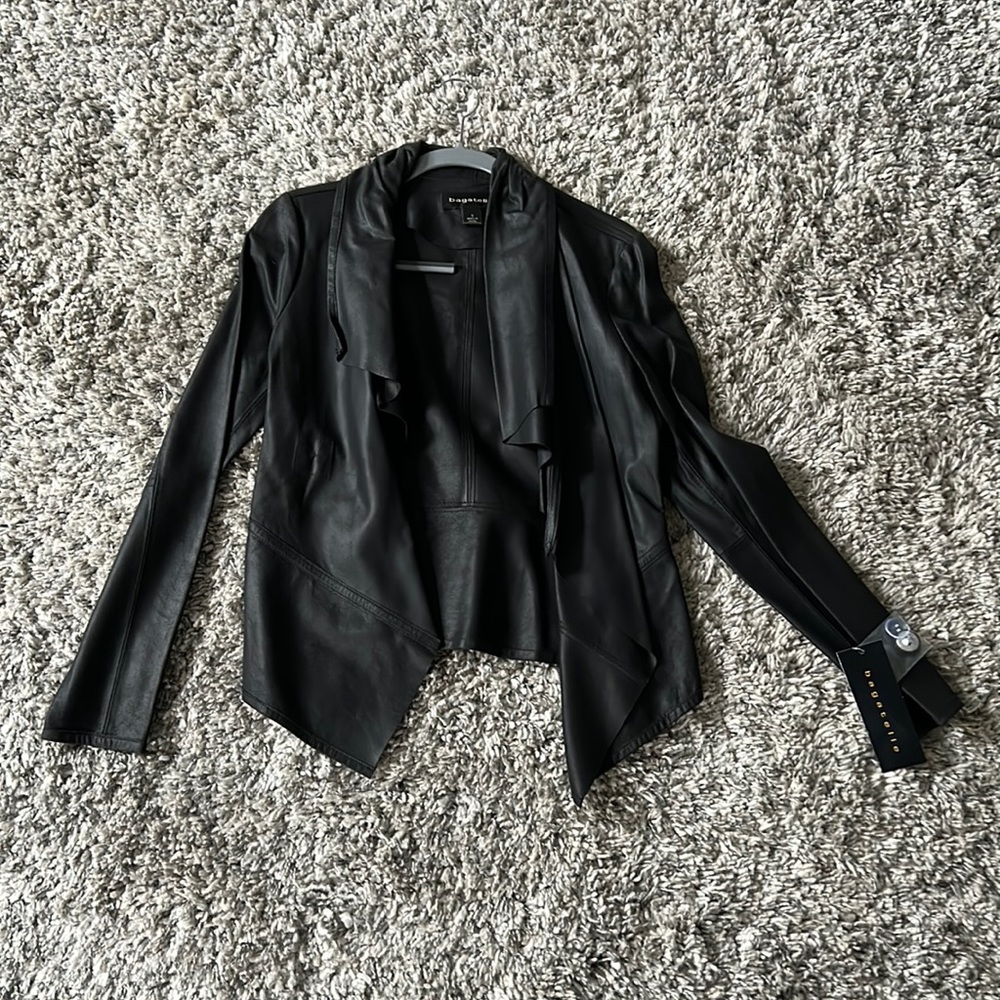 Bagatelle Leather Jacket. Brand New. Tags On. Black. Size S